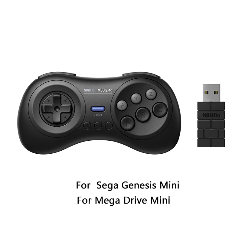 8BitDo M30 2.4G Wireless Gamepad für Sega Genesis/Gega Genesis Mini und Mega Drive/Mini – Sega Genesis Wireless Game Controller
