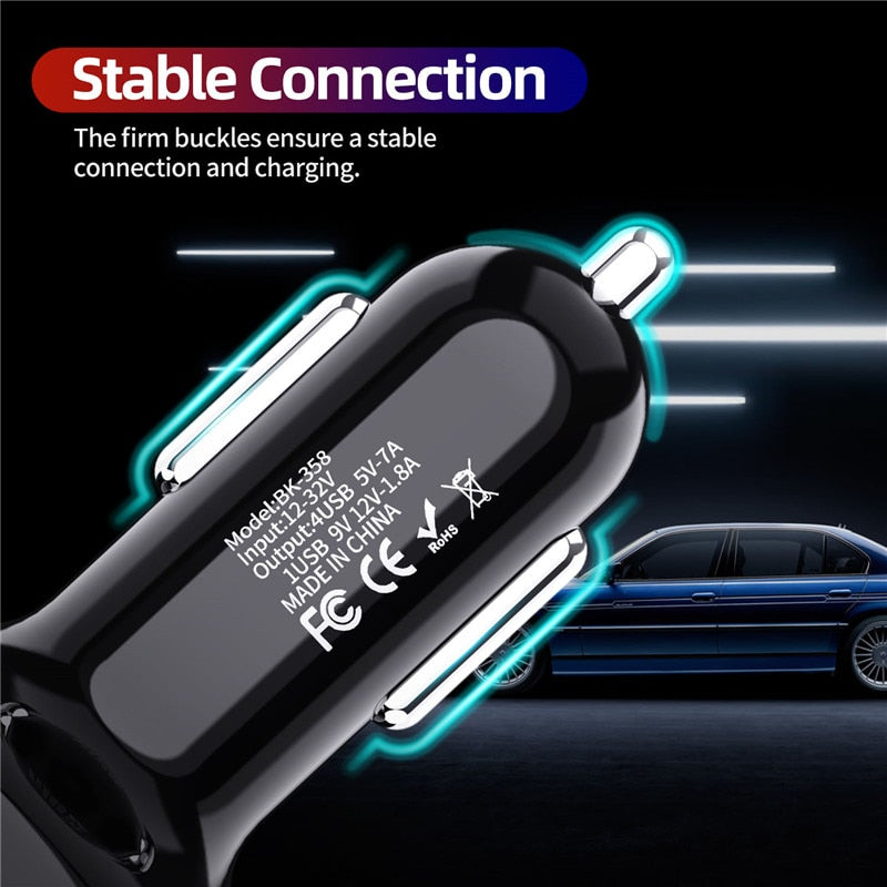 Schnelllade-Auto-Ladegerät Dual USB, KFZ Zigarettenanzünder USB Schnellladung