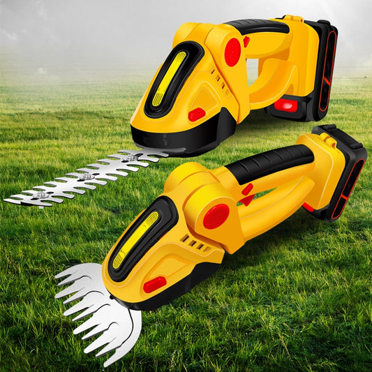2 in 1 kabellose elektrische Heckenschere 24V, 20000 U/min wiederaufladbare Handhaushaltsstrauch