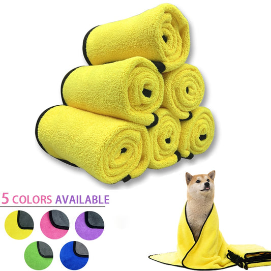 Schnell trocknende Handtücher für Hunde und Katzen, weiche Fasertücher, wasserabsorbierendes Badetuch, praktisches Reinigungstuch für Tierhandlungen, Heimtierbedarf