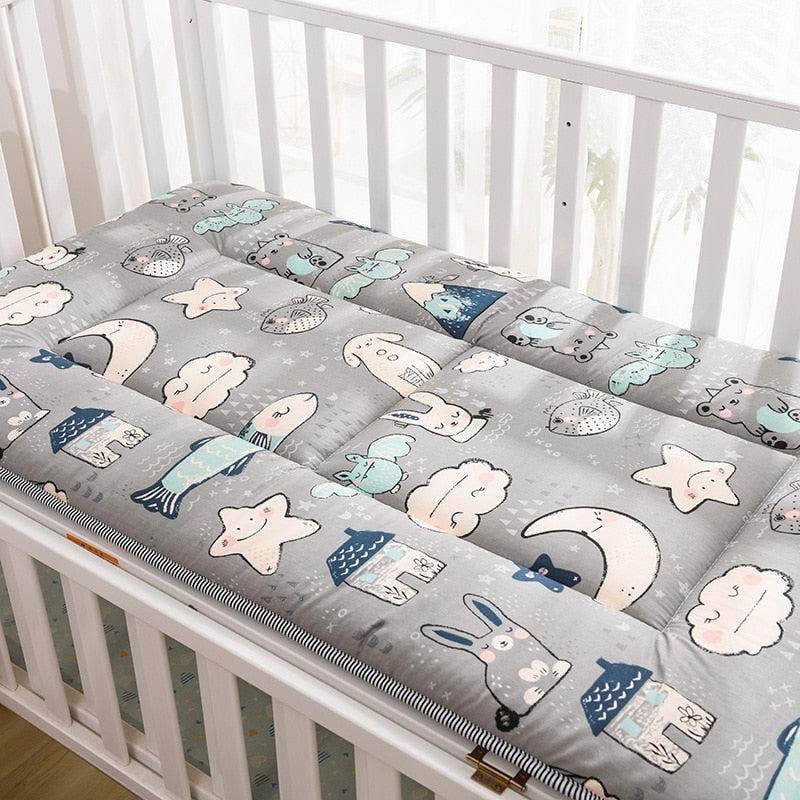 Krippe Matratze Kleinkinderbett Matratzenauflage Doppelseiten, Matratzenauflage für Babybetten 120x60cm