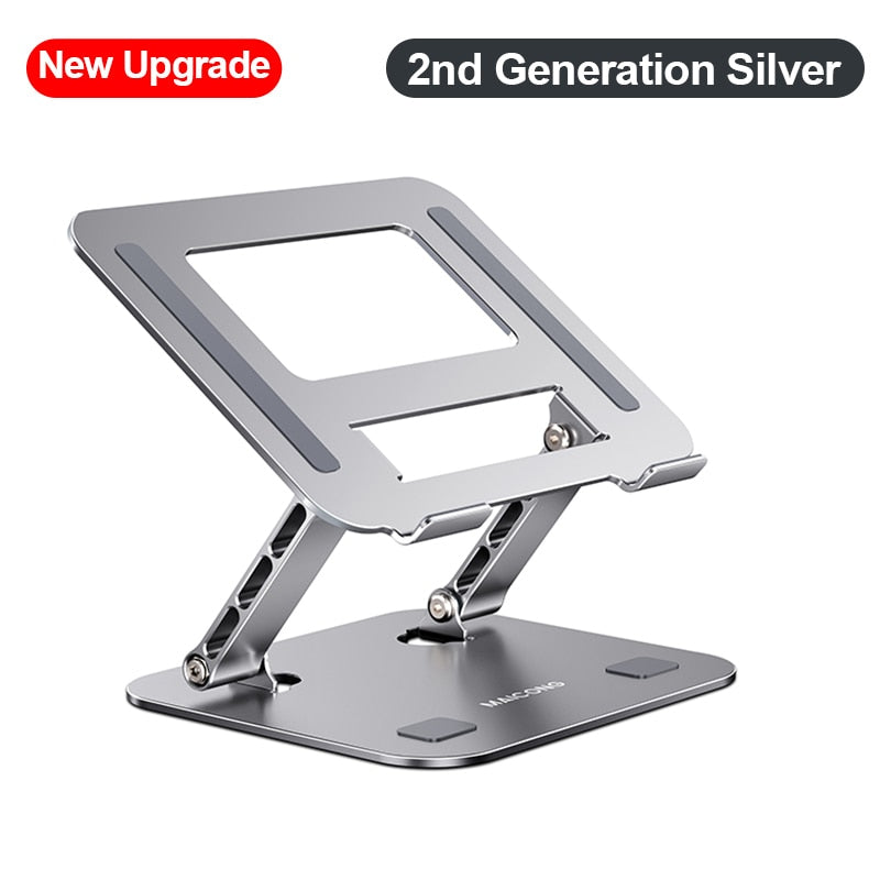 Laptopständer Verstellbarer Notebookständer aus Aluminiumlegierung Kompatibel mit 10-17-Zoll-Laptops