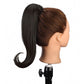 AISI HAIR Synthetische Lange Gerade Pferdeschwanzverlängerung, Blond Wrap Around Pferdeschwanz Clip in Haarteil