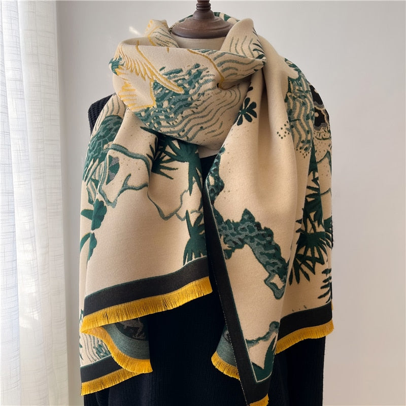 Damen  Winter Kaschmirschal Design, Warme Pashmina Decke