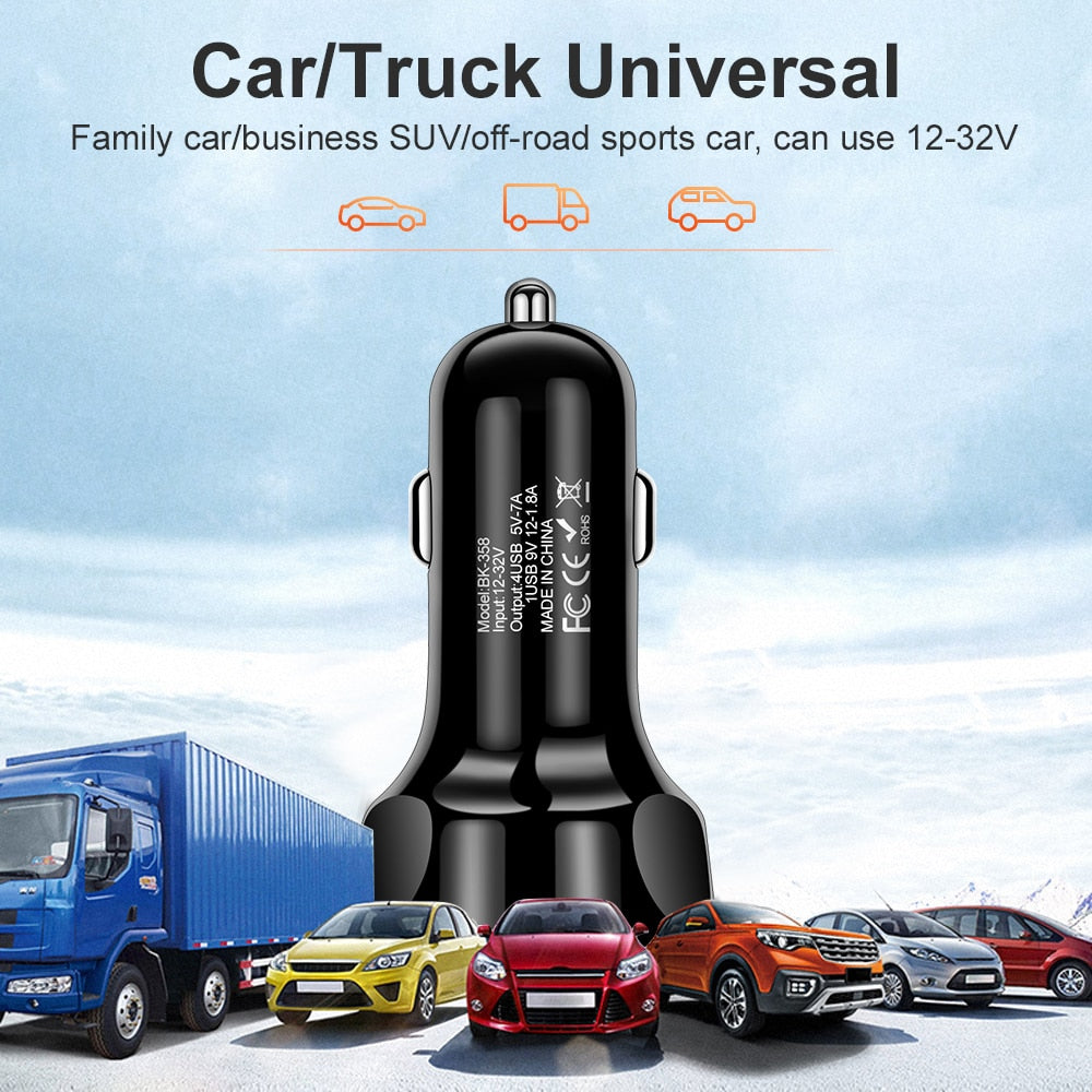 Schnelllade-Auto-Ladegerät Dual USB, KFZ Zigarettenanzünder USB Schnellladung