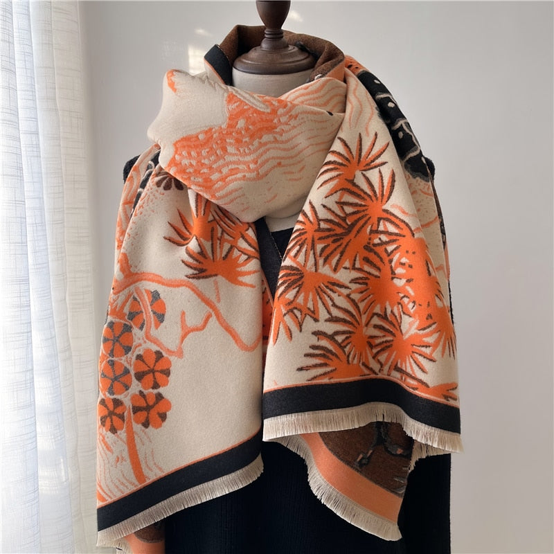 Damen  Winter Kaschmirschal Design, Warme Pashmina Decke