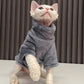 2022 Neue Haarlose Katze Pullover Winter Mode Verdickung Warme Sphynx Kleidung Zuhause Bequeme Winterhundekleidung für Kleine Hunde