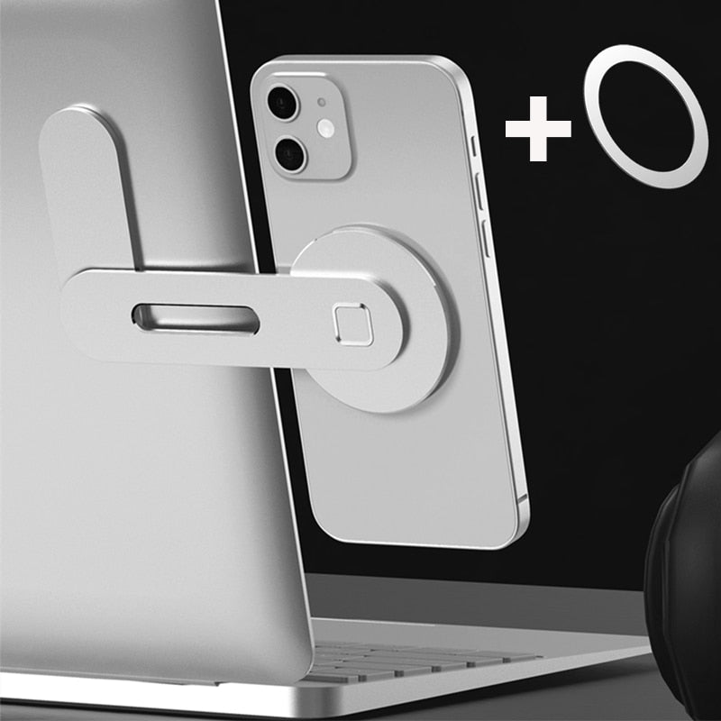 Magnetische Laptop-Handyhalterung, Handy Stände für MacBook, Laptop
