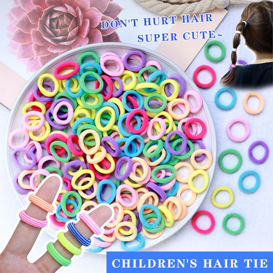 50/100pcs Kinder elastische Haarbänder, Baby Haar Zubehör