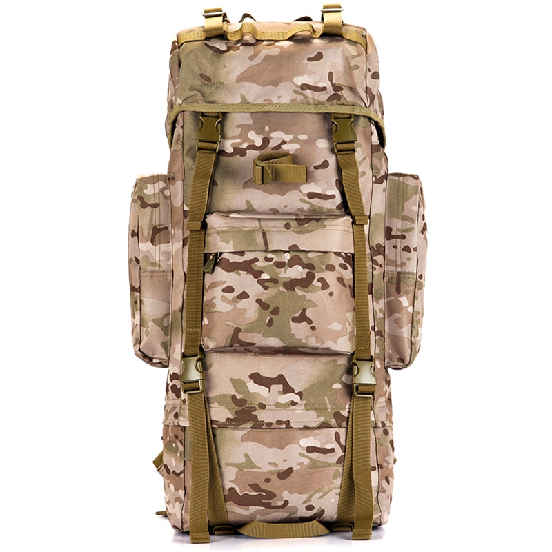 70L Herrenrücksack mit großer Kapazität, Hochwertiger wasserdichter Militärrucksack