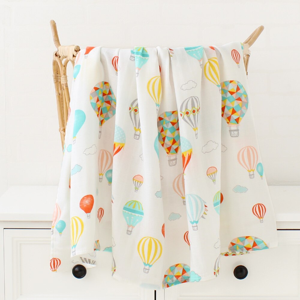 120x120cm 70% Bambus + 30% Baumwolle Babydecken für Neugeborene,  Wickeldecke für Baby