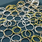 50Pcs/lot Mix Color Charms Hair Braid Dread Dreadlock Beads Clips Cuffs Rings Jewelry Dreadlock Clasps Accessories Hair Rings