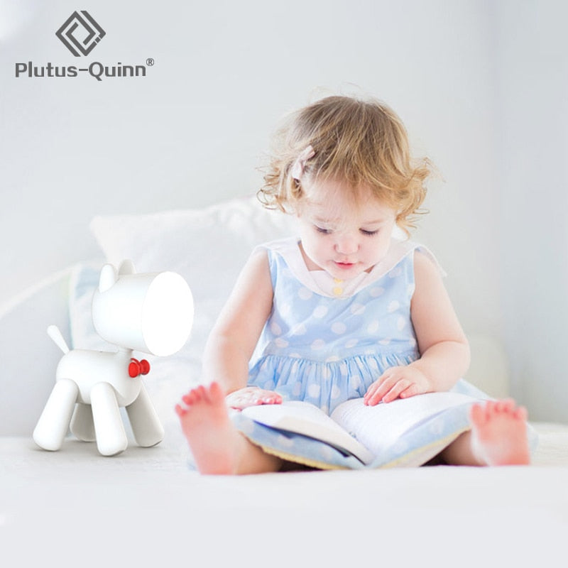 2022 Pup Led Nachtlampe für Kinder 1200mAh wiederaufladbare ELK Nachtlichter Passen Sie die Helligkeit der Tischlampe für Zuhause im Schlafzimmer an