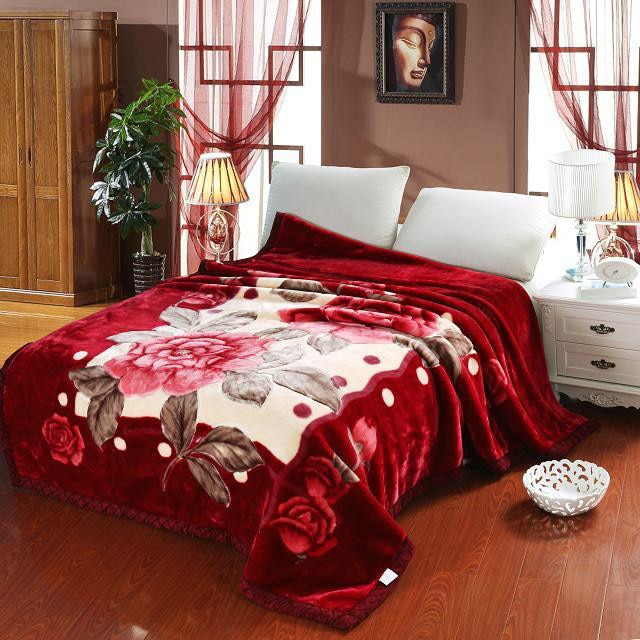 2–6 Kilogramm dicke, warme, flauschige, superweiche Rascheldecken, doppellagige Winter-Nerzdecke, fette Quilts, einzelne Decke in doppelter Größe
