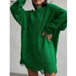 Damen Rollkragen-Strickpullover, Figurbetontes Pulloverkleid