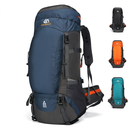 65L Camping Rücksack Große Kapazität, Outdoor Wasserdichte Rücksachtasche für Bergsteiger