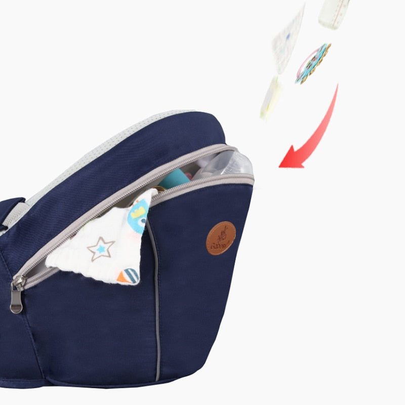 Babytrage Hüftsitz 2-24 Monate Babytragetuch Atmungsaktiver Taillenhocker Wanderer Halten Hüftgurt Känguru-Gürtel Kinder-Hüftsitz