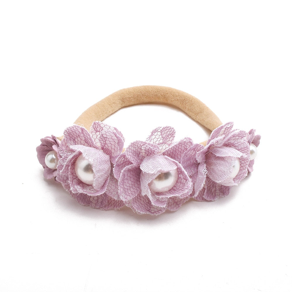 Baby Mädchen Stirnband Nettes Baby elastisches Haarband Neugeborenen Kopf Blume, Kleinkind Stirnband, Kopfbedeckung Kinder Zubehör