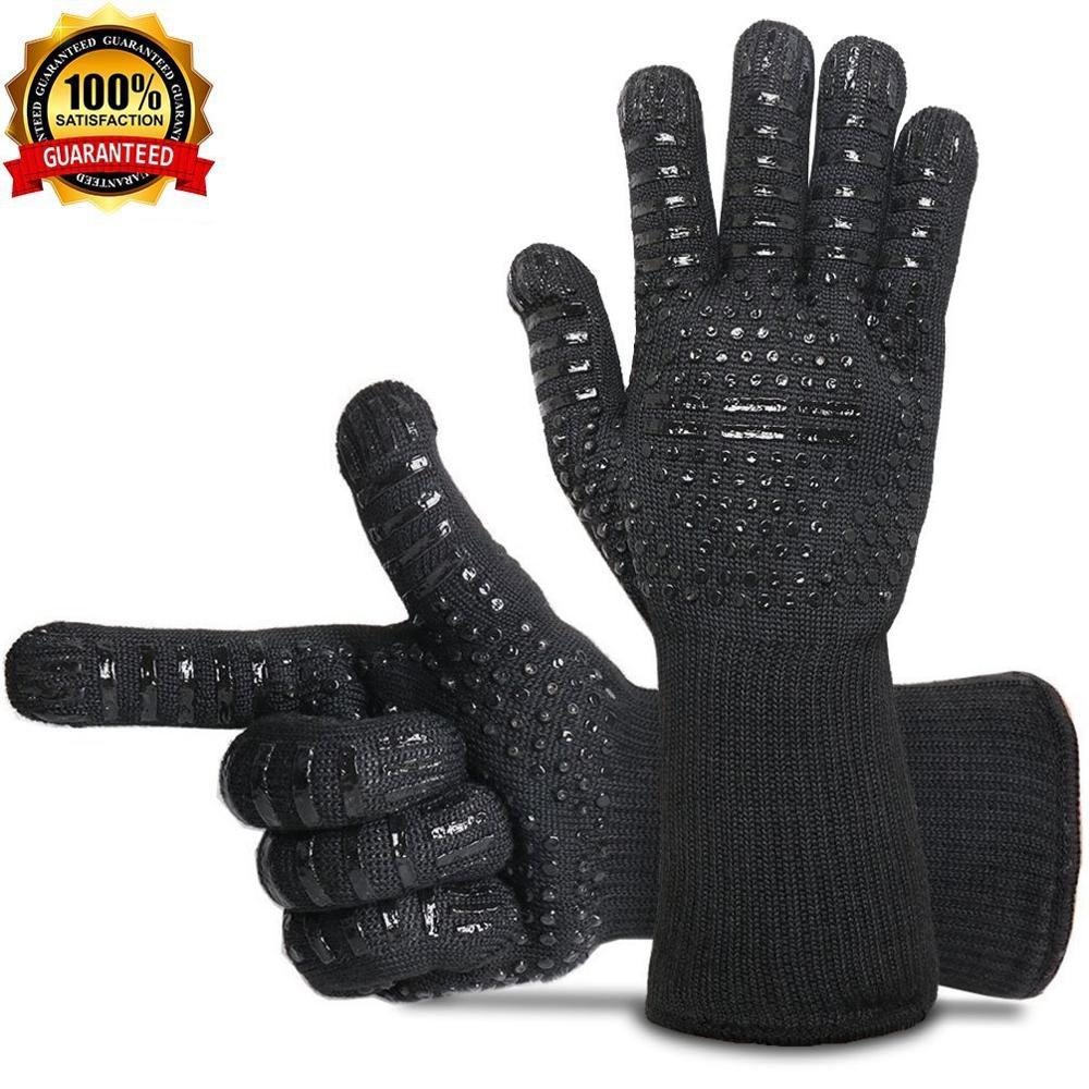 2 Stück Küche Hitzebeständige Handschuhe, Ofenhandschuhe Silikonhandschuhe