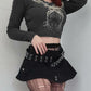 Frauen Mall Goth Langarm Tshirt für den Herbst