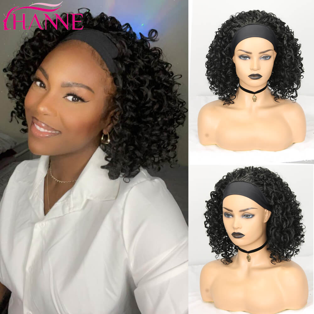 Afro Kinky Curly Synthetische Perücke Lila Perücke Curly Perruque Bob Synthétique, Kurze Perücken Für Schwarze Frauen, 3/4 Halbperücke Hitzebeständig