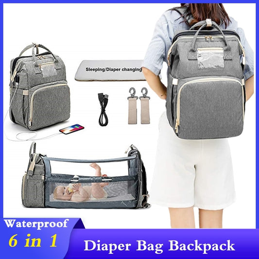 2022 Wickelrücksack, Wickeltasche Multifunktions Große Kapazität, Baby Ruecksack, Wickeltasche Organizer Tasche