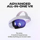 Meta/Oculus Quest 2 128 GB VR-Brille VR, Advanced All-In-One Virtual Reality Headset Display Panorama Somatosensory Game
