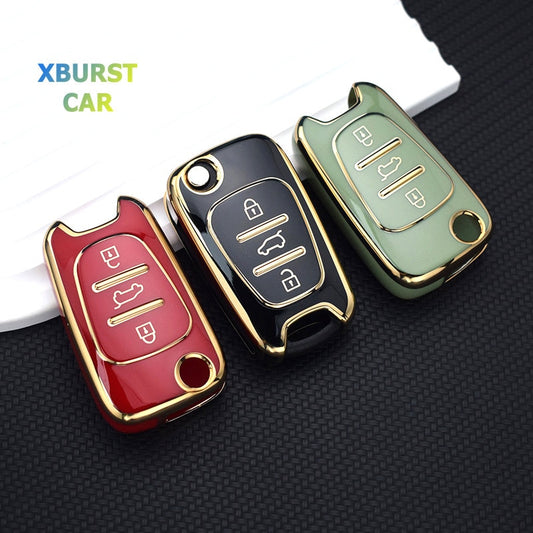 Auto Schlüssel Fall Abdeckung für Hyundai i20, i30, ix20, ix25, ix35, Elantra Accent, KIA Sportage, Rio 3 Seele optima Ceed Pro K5, K2 Stolz