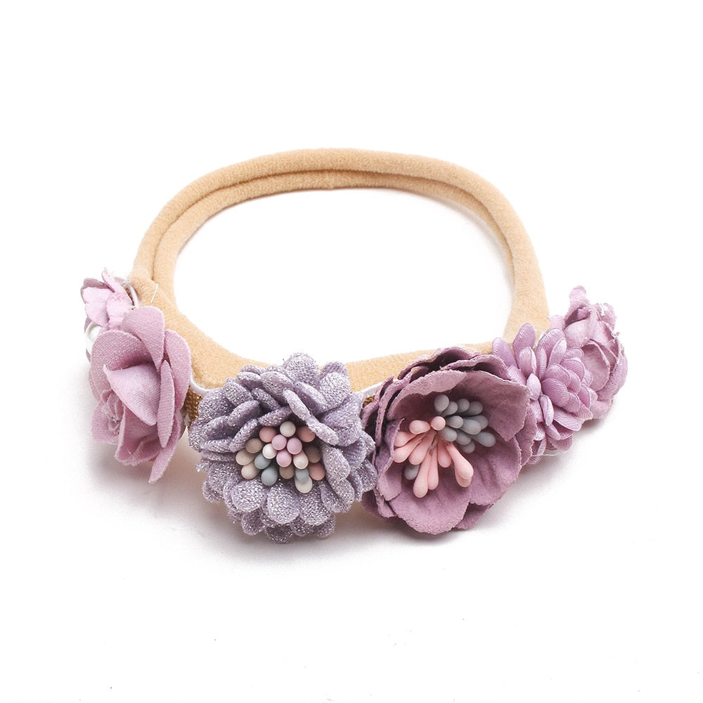 Baby Mädchen Stirnband Nettes Baby elastisches Haarband Neugeborenen Kopf Blume, Kleinkind Stirnband, Kopfbedeckung Kinder Zubehör
