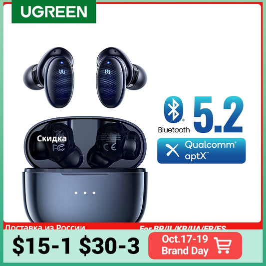 UGREEN HiTune X5 TWS Wireless Earbuds Bluetooth 5.2 Kopfhörer Qualcomm QCC3040