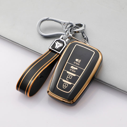 Auto-Fernschlüsselhülle für 2018–2022 Toyota RAV4, Camry, Corolla, Avalon, C-HR, Prius, GT86, Highlander 4 Tasten Keyless Shell