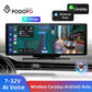 Podofo Autospiegel-Videoaufzeichnung Carplay, Android Auto Wireless-Verbindung GPS-Navigation Dashboard DVR mit AI Voice