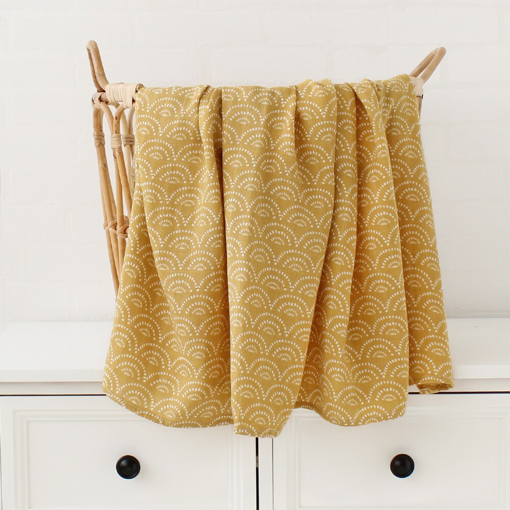 120x120cm 70% Bambus + 30% Baumwolle Babydecken für Neugeborene,  Wickeldecke für Baby