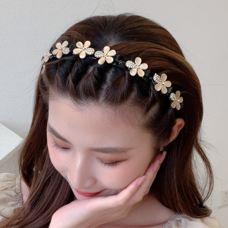 Mode Perle Nicht-Slip Strass elastische Haarbänder, Haarzubehör, Kopfschmuck