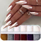 12 Gitter Perlweiß Chrom Nagel, Pigment UV Gel Nagellack