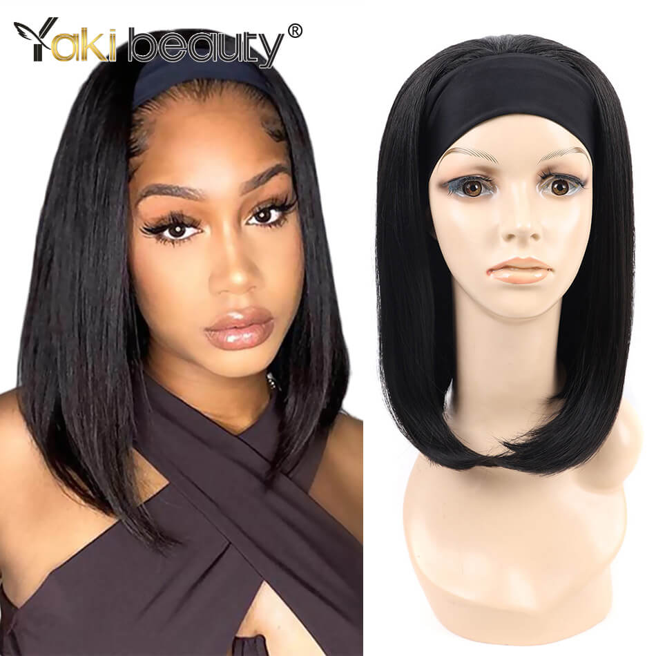 28 Zoll lange Afro Kinky Curly Stirnband Perücken, Synthetische Eis Stirnband Perücke für schwarze Frauen