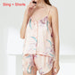 Sexy Damen Satin Kimono Kleid, Robe Anzug Nachtwäsche
