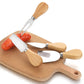 4 teile/satz Holzgriff Messer Sets, Eiche Bambus Käseschneider