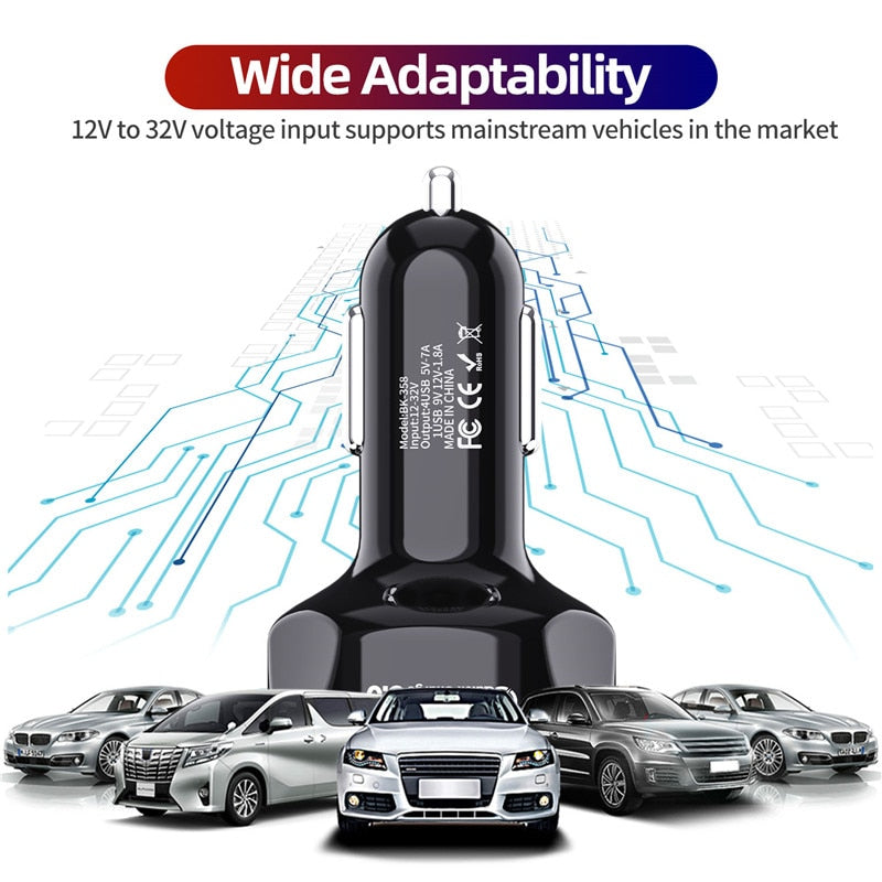 Schnelllade-Auto-Ladegerät Dual USB, KFZ Zigarettenanzünder USB Schnellladung