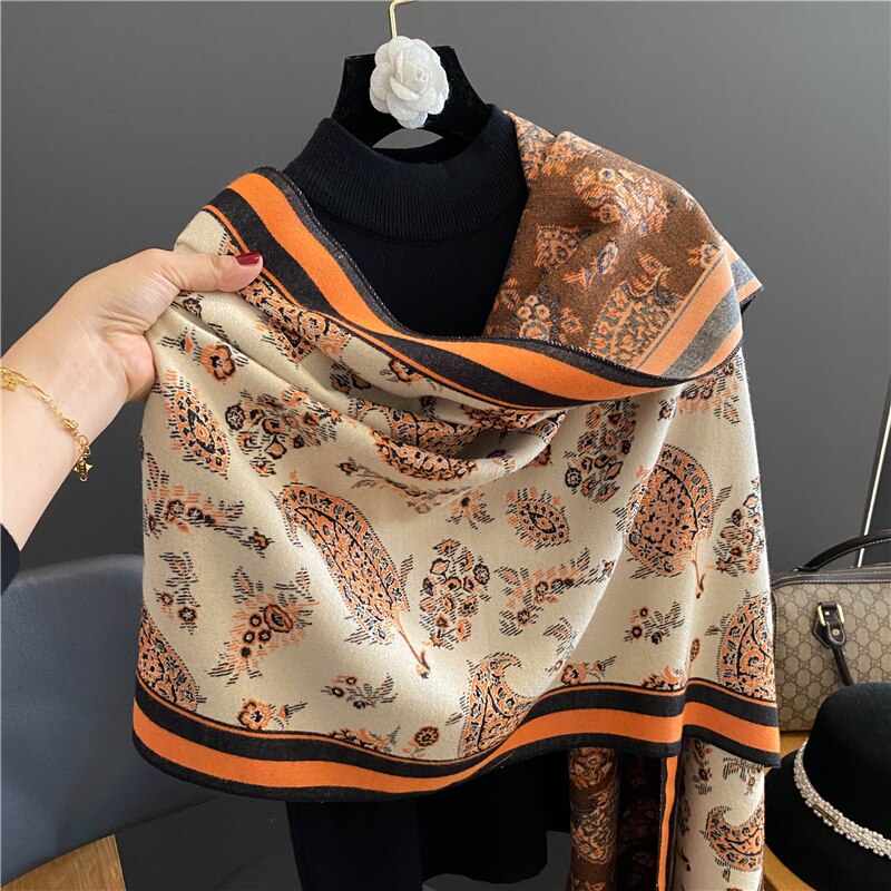 Damen  Winter Kaschmirschal Design, Warme Pashmina Decke