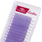 Farbige Wimpernverlängerung Rot/Grün/Blau/Braun/Lila, Bunte Auto Blooming Make-up Wimpernverlängerung 15-20 mm lang