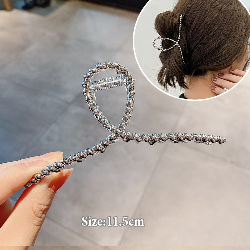 Frauen Geometrische Haarschmuck für Damen,  Metall Haarspangen Mode