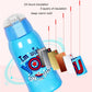 500 ml Cartoon Smart Temperaturanzeige, Thermosbecher Tragbare Pressstroh Stil Wasserflasche, Hält 24 Stunden warm und kalt für Babys