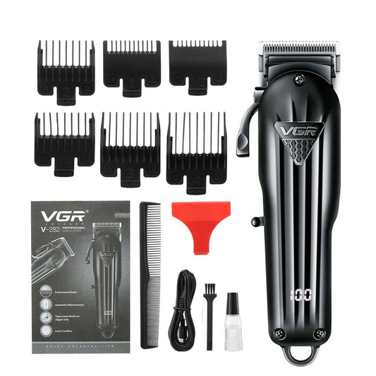 Wiederaufladbare VGR Professionelle Haarschneidemaschine Haarschneider für Männer, Rasierer mit Zubehör