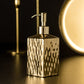 Vergoldeter Badezimmer-Accessoires-Set aus Keramik