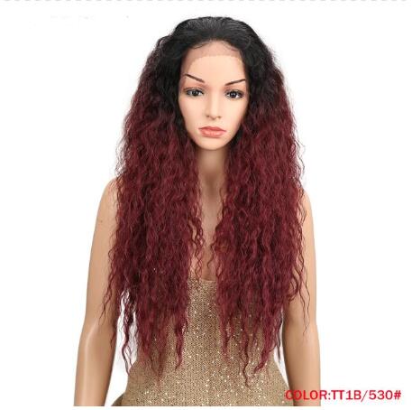 13*4 Synthetische Lace Front Perücke, Lockige Afro Perücken  für Frauen 30Zoll Natürliche Perücken Wunder Haar