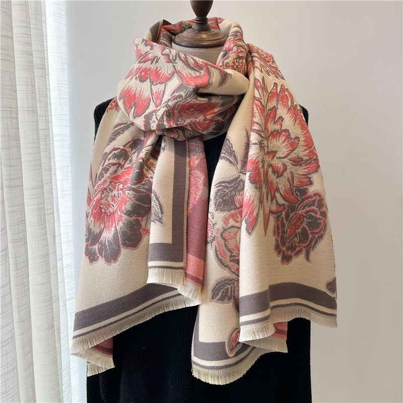 Damen  Winter Kaschmirschal Design, Warme Pashmina Decke