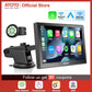 ATOTO P8 RM 7'' Tragbares Autoradio mit Fernbedienung, kabelloses CarPlay, Android Auto QLED, blendunterdrückender Bildschirm, GPS-Autoradio