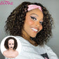 Afro Kinky Curly Synthetische Perücke Lila Perücke Curly Perruque Bob Synthétique, Kurze Perücken Für Schwarze Frauen, 3/4 Halbperücke Hitzebeständig