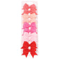 10Pcs/Set neue solide Band Bowknot Haarspangen für Baby Mädchen, handgemachte niedliche HaarnadelsBögen